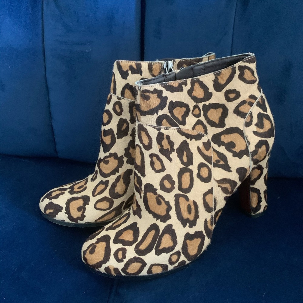Sam Edelman SALINA Leopard Booties 7.5